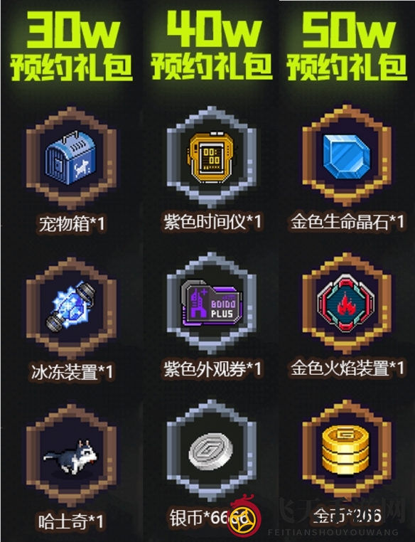《像素危城》预约奖励一览