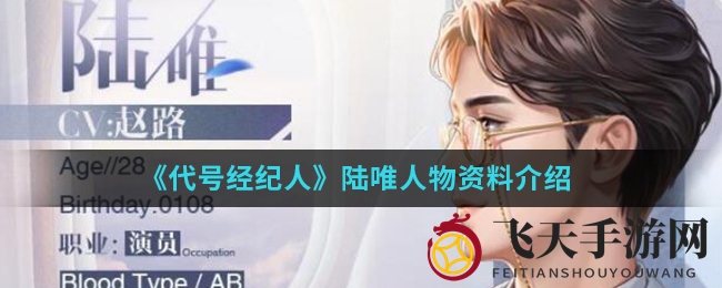 《代号经纪人》陆唯人物资料介绍