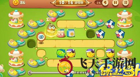 《保卫萝卜3》游乐场第44关通关攻略