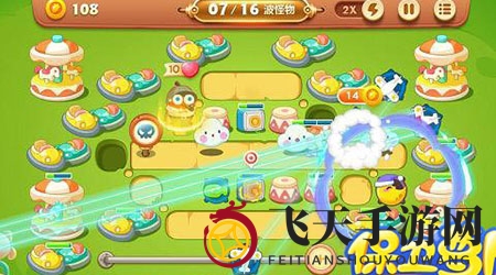 《保卫萝卜3》游乐场第44关通关攻略