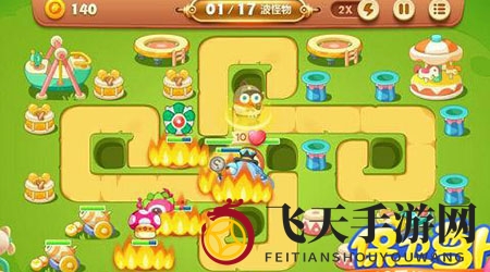 《保卫萝卜3》游乐场第60关通关攻略