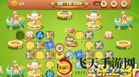 《保卫萝卜3》游乐场第51关通关攻略