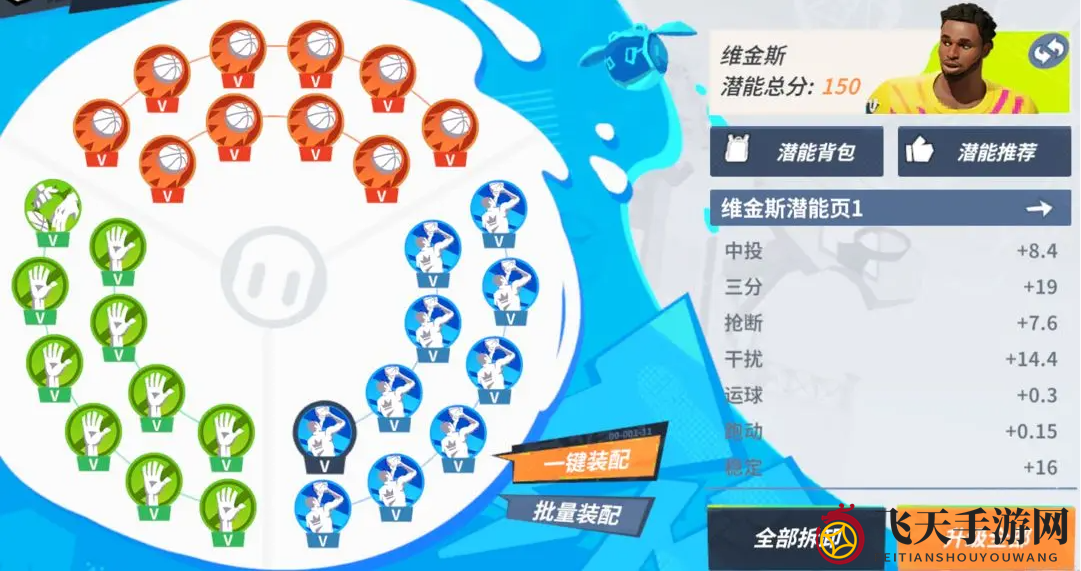 《全明星街球派对》维金斯潜能推荐一览