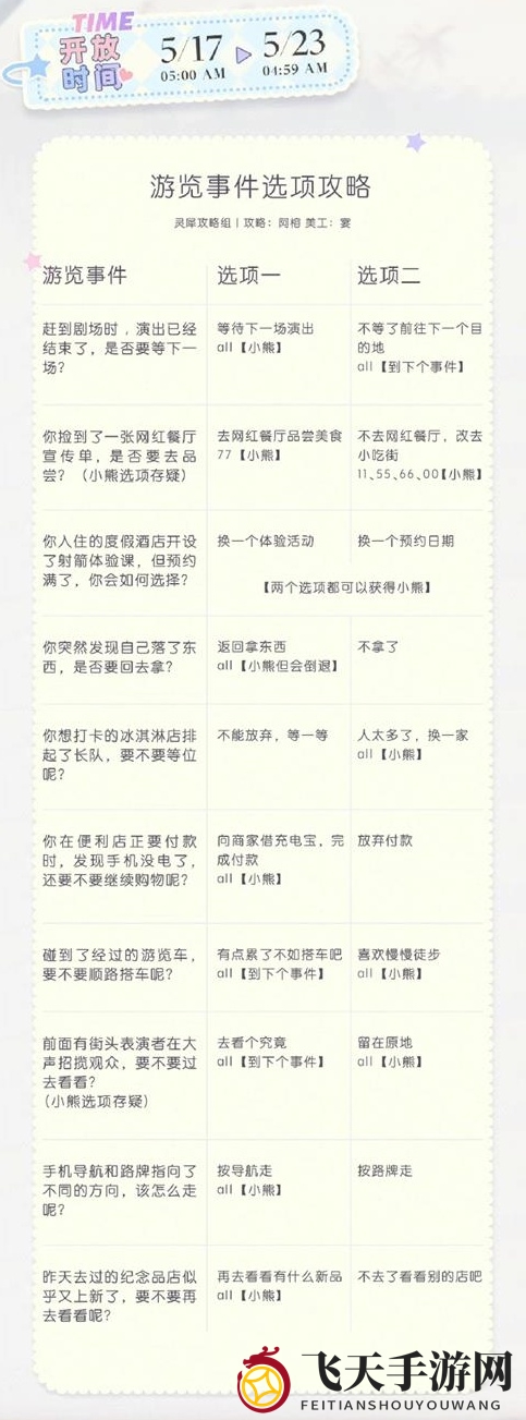 《光与夜之恋》夏日游览活动推荐