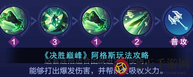 《决胜巅峰》阿格斯英雄攻略：深度解析技能、实战连招与装备搭配