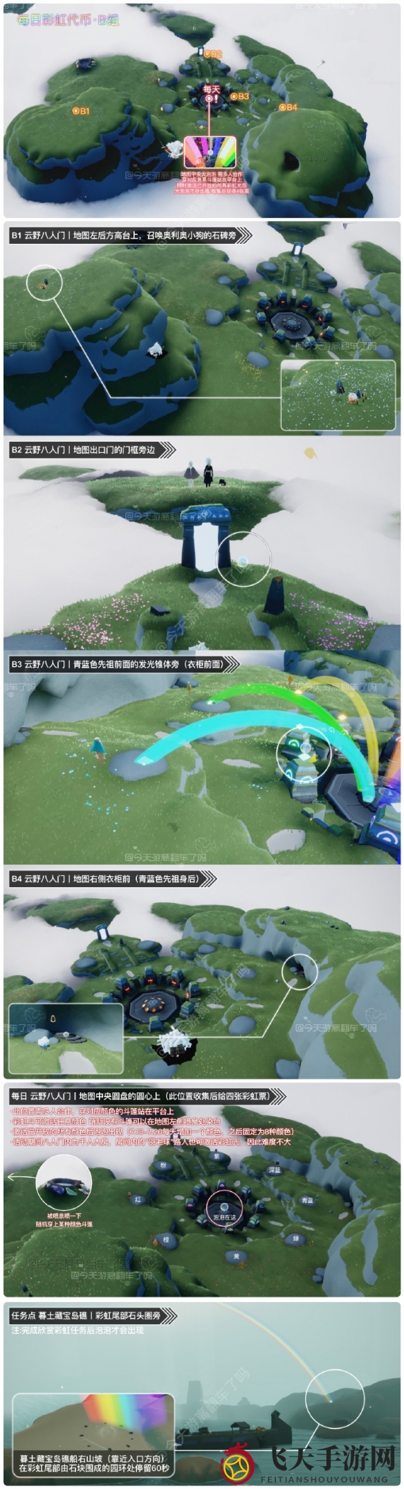 《光遇》2023.7.20缤纷飞行日代币位置一览