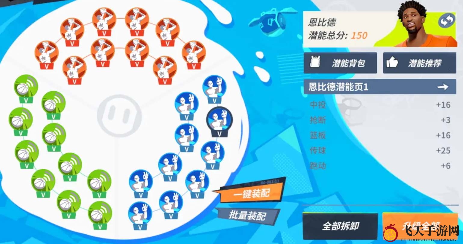 《全明星街球派对手游》恩比德潜能分配技巧