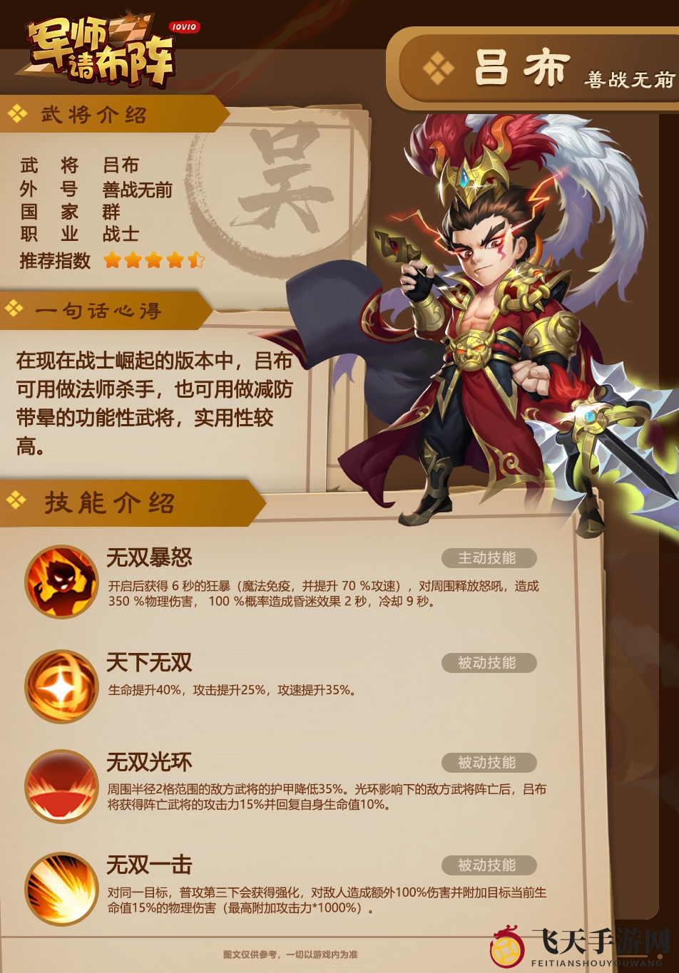 《军师请布阵》吕布角色解读